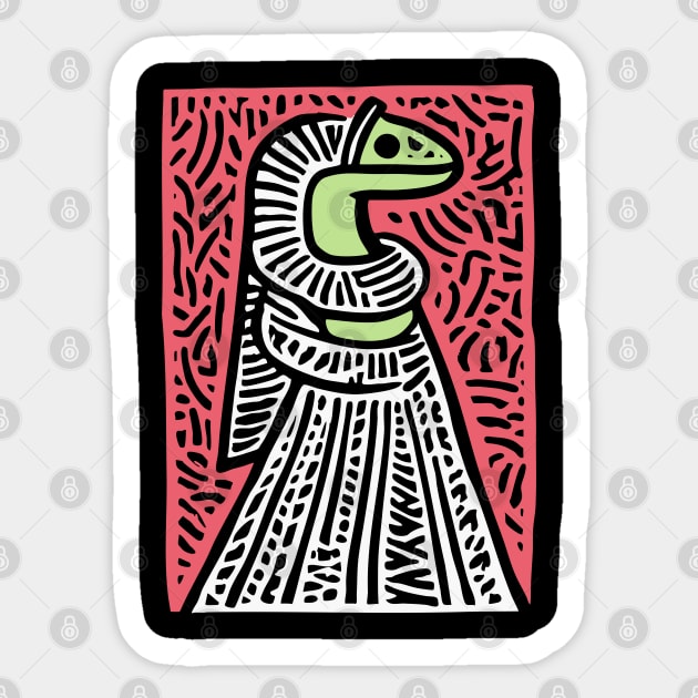 Serpent Bride | Lamia The Gorgon Queen Sticker by TuncGK